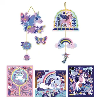 Janod holografski set za grebanje Unicorns 6+