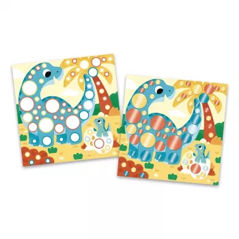 Janod My Arts & Crafts 3+ kreativni set umjetničkih naljepnica s metalik okruglim naljepnicama