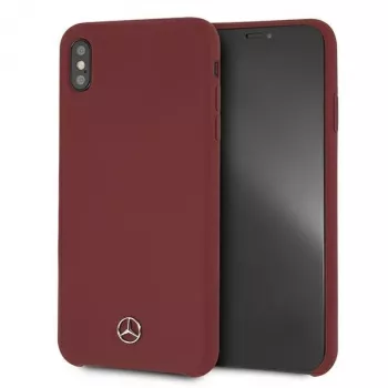 Mercedes-Benz MEHCI65SILRE silikonska tvrda futrola za Apple iPhone Xs Max, crvena