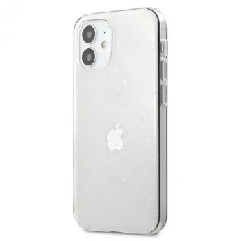 Guess GUHCP12S3D4GTR iPhone 12 mini prozirna tvrda futrola 4G 3D Pattern Collection