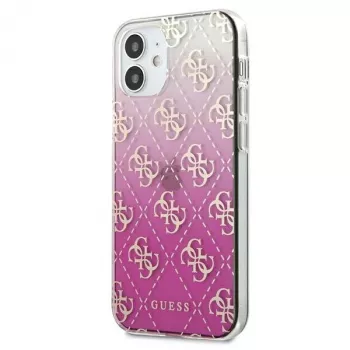 Guess GUHCP12SPCU4GGPI iPhone 12 mini 5,4 inch ružičasta tvrda futrola 4G Gradient