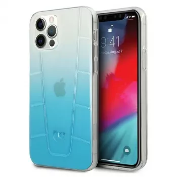 Mercedes-Benz MEHCP12MCLGBL iPhone 12/12 Pro 6,1 inch plava tvrda futrola Transparent Line