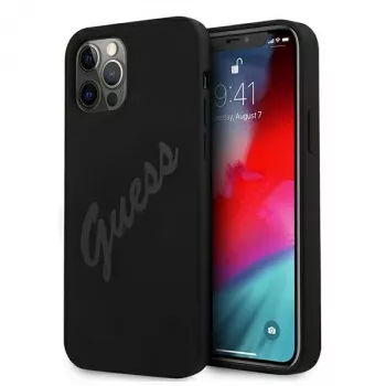Guess Script Vintage tvrda futrola za Apple iPhone 12 Pro Max 6,7 inch crna