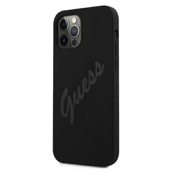 Guess Script Vintage tvrda futrola za Apple iPhone 12 Pro Max 6,7 inch crna