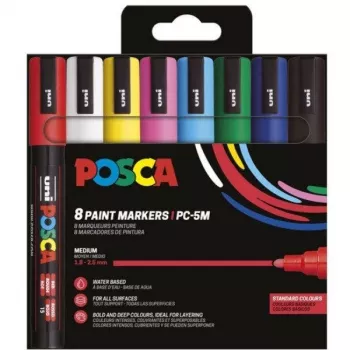 POSCA Uni-Ball marker UNI PC-5M set Basic od 8 komada (182558)