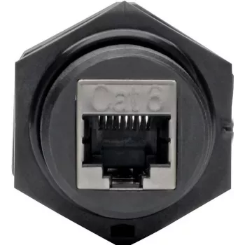 Eaton Tripp Lite N206-BC01-IND RJ45 bulkhead spojnica Cat5/Cat6 utičnica-utičnica oklopljena industrijska IP68 zaštitna kapica TAA