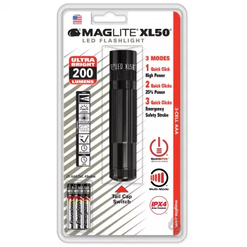 MAGLITE XL50 LED svjetiljka 200 lumena crna