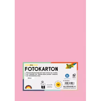 Folia 614/50 26 - Rose - Plain - A4 (210 x 297 mm) - 300 g/m² - 50 Sheets - Germany