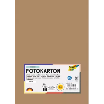 Folia 614/50 75 - Brown-Red - Monochromatic - A4 (210 x 297 mm) - 300 g/m² - 50 Sheets - Germany