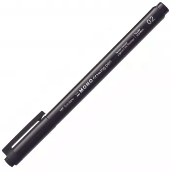 Tombow MONO Drawing Pen fineliner 02 - crni - 0,30 mm širina linije