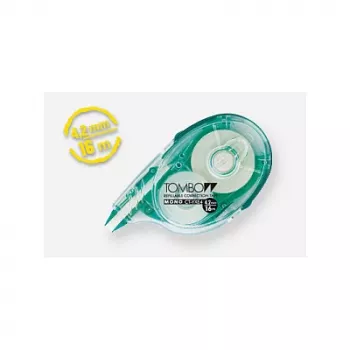 Tombow MONO YXE korekcijski valjak - zeleni/prozirni - 16 m x 4,2 mm - blister pakiranje
