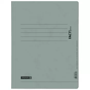 BRUNNEN FACT!plus Spiral Folder A4 Cardboard Grey