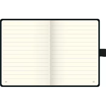 BRUNNEN KOMPAGNON Notebook A6 Lined - 96 Sheets, Hardcover, Black