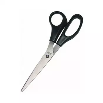 WEDO Ergonomic škare 210 mm nehrđajući čelik crno-crvene