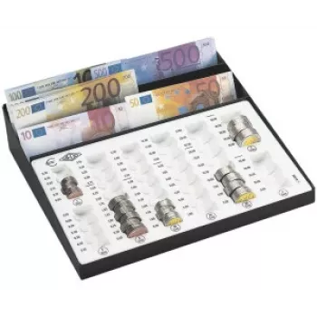 WEDO ploča za brojanje - drveni okvir sa 100 plastičnih perli (10 redova, crveno-bijelo)