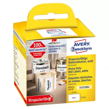 Avery Zweckform etikete na roli - trajno ljepilo - bijele - 57 x 32 mm - 400 etiketa (1 rola od 400)