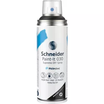 Schneider Paint-It 030 Supreme DIY akrilni sprej crni 200 ml