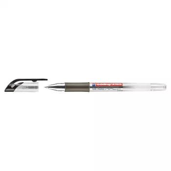 EDDING 2185 gel roller - zatvorena gel olovka - crna - višebojna - prozirna - ekstra fina - guma - 0,7 mm