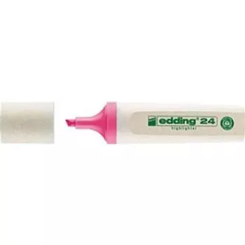 EDDING EcoLine 24 tekstni marker - ružičasti - 10 komada - klinasti vrh 2-5 mm - tinta na bazi vode - 90 % reciklirana plastika