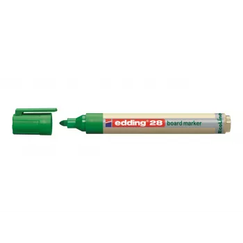 EDDING EcoLine 28 marker za bijelu ploču crni okrugli vrh 1,5-3 mm koji se može puniti