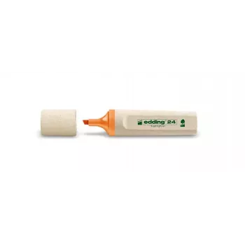 edding EcoLine 24 tekstni marker, klinasti vrh, narančasti, 10 komada
