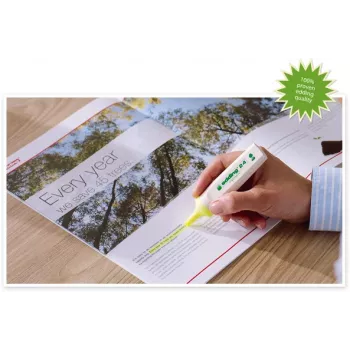 edding EcoLine 24 tekstni marker, klinasti vrh, narančasti, 10 komada