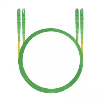 HELOS optički patch kabel E2000® APC/E2000® APC (LSH) Duplex 9/125µm OS2 žuti 0,5m