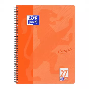 Oxford TOUCH bilježnica - koraljna - A4+ - 80 listova - 90 g/m² - linirana