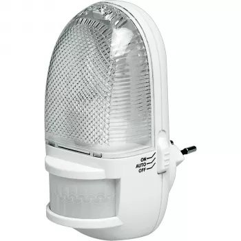 REV noćno svjetlo s detektorom pokreta, LED, 1.5W, 100lm, toplo bijela, PIR senzor, bijela