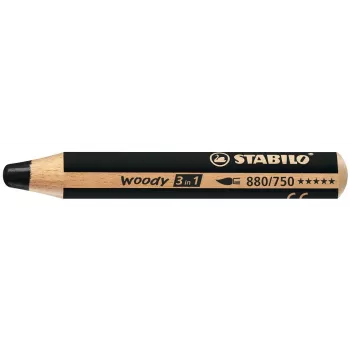 STABILO woody 3 u 1 - crna - 10 mm - 1 komad