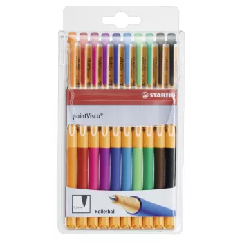 STABILO PointVisco gel olovka - višebojna - 0,5 mm - pakiranje od 10