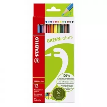 STABILO GREENcolors olovke u boji - višebojno - 12 komada