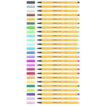STABILO Point 88 fineliner olovka - razne boje - 0,4 mm - pakiranje od 12 komada