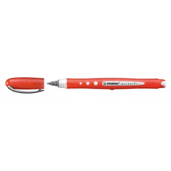 STABILO Worker Colorful roller olovka - crvena - 0,5 mm - za dešnjake i ljevake - pakiranje od 10