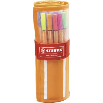STABILO point 88 fineliner set olovaka - 20 različitih boja, 0,4 mm