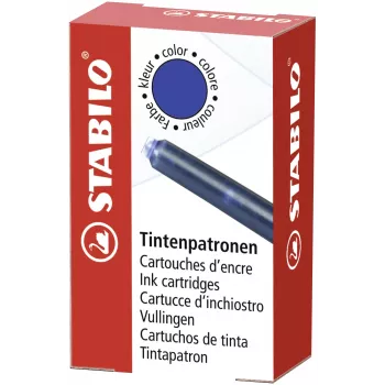 STABILO 5/0-041 tinta patrone za nalivpero, kraljevsko plava, 6 komada