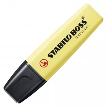 STABILO BOSS ORIGINAL set highlighters - 6 komada - pastelne boje razne - klinasti vrh - 2 mm / 5 mm - tinta na bazi vode