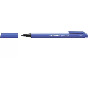 STABILO pointMax fineliner olovka - ultramarin plava - srednji 0,8 mm - okrugli - tinta na bazi vode