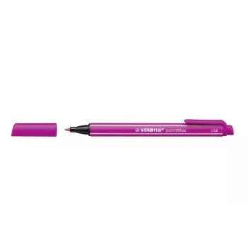 STABILO pointMAX flomaster - ružičasta - srednji - 0,8 mm - tinta na bazi vode - najlonski filcani vrh