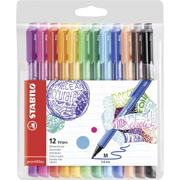 STABILO pointMax set finelinera - 0,8 mm - 12 različitih boja