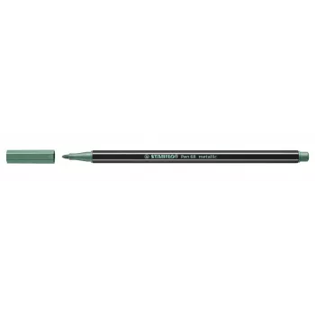 STABILO Pen 68 Metallic flomaster - metalik zelena - 1 komad
