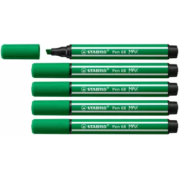 STABILO Pen 68 MAX zeleni flomaster s klinastim vrhom