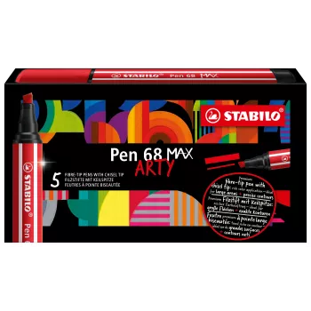 STABILO Pen 68 MAX zeleni flomaster s klinastim vrhom