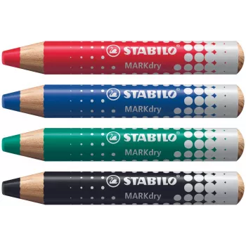 STABILO MARKdry set markera za bijelu ploču s 4 markera u etuiju