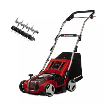 Einhell GE-SA 36/35 Li-Solo Power X-Change akumulatorski vertikulator i ventilator, 36V, 350mm radna širina, bez baterije i punjača, s brzim zatvaračima i podešavanjem visine rezanja (3420685)