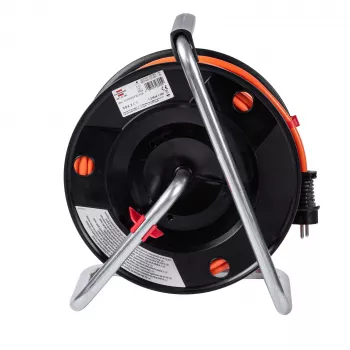 AKYGA AK-CR-06 bubanj s kabelom produžni kabel 50m IP44 4 utičnice Schuko crna