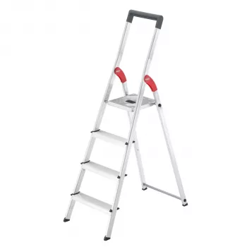 Hailo L51 aluminijske sigurnosne ljestve s 4 stepenice