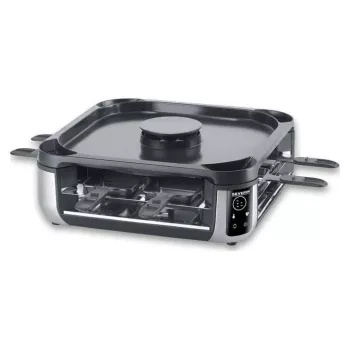 SEVERIN RG 2379 SEVENTO raclette grill 1400 W 8 osoba crno-srebrni