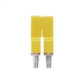 Weidmüller WQV 4/2 poprečni spojnik, 2-polni, 4 mm², žuti, 50 komada