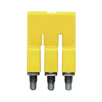 Weidmüller WQV 2.5/3 poprečni spojnik, 3-polni, 2,5 mm², žuti, poliamid, UL94 V-0, 50 komada